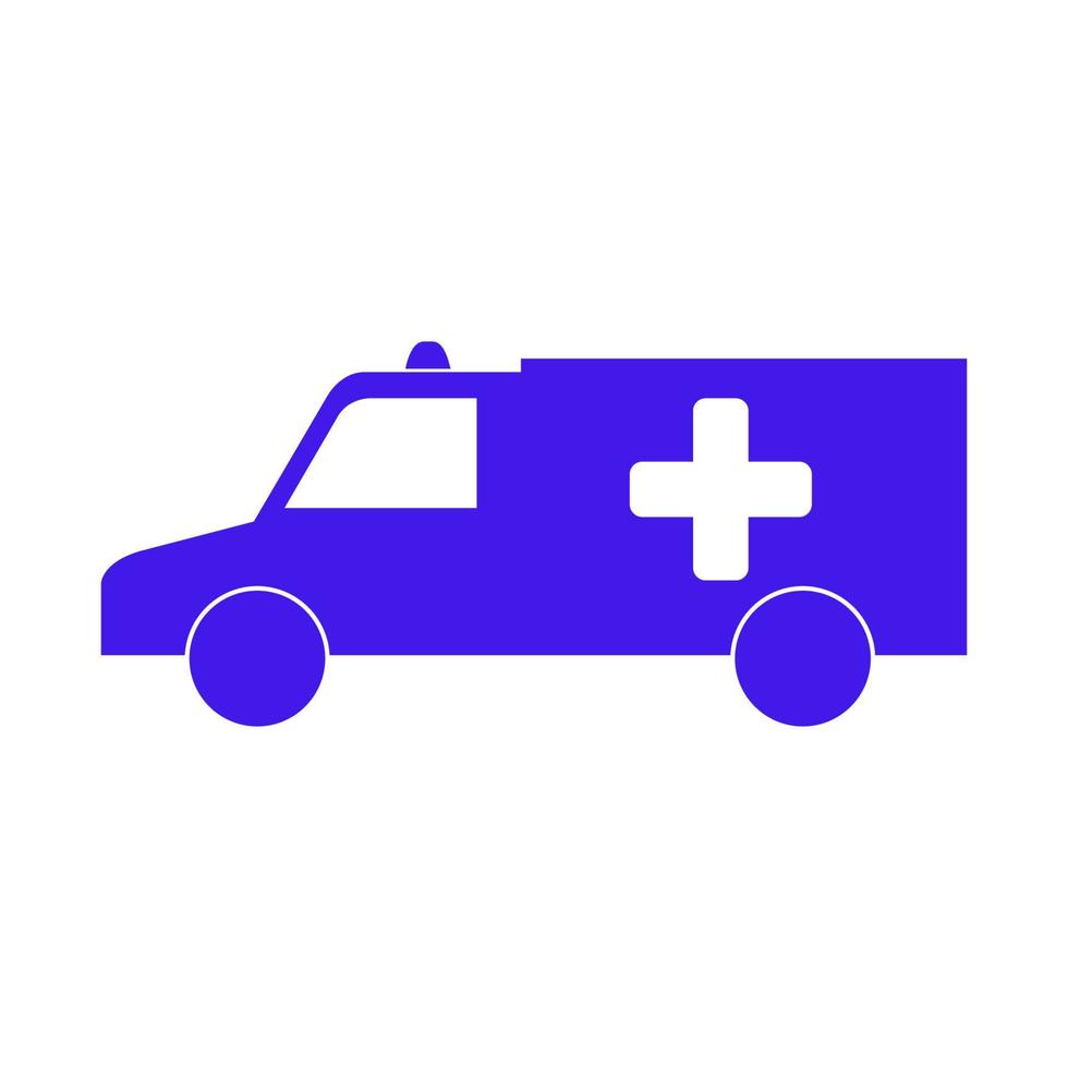 Ambulance illustrated on a white background vector