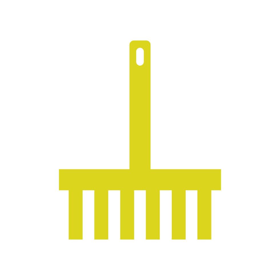 Rake illustrated on a white background vector