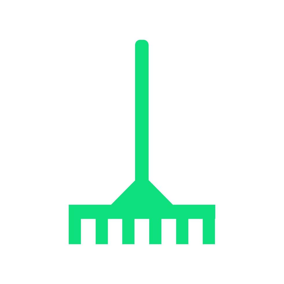 Rake illustrated on a white background vector