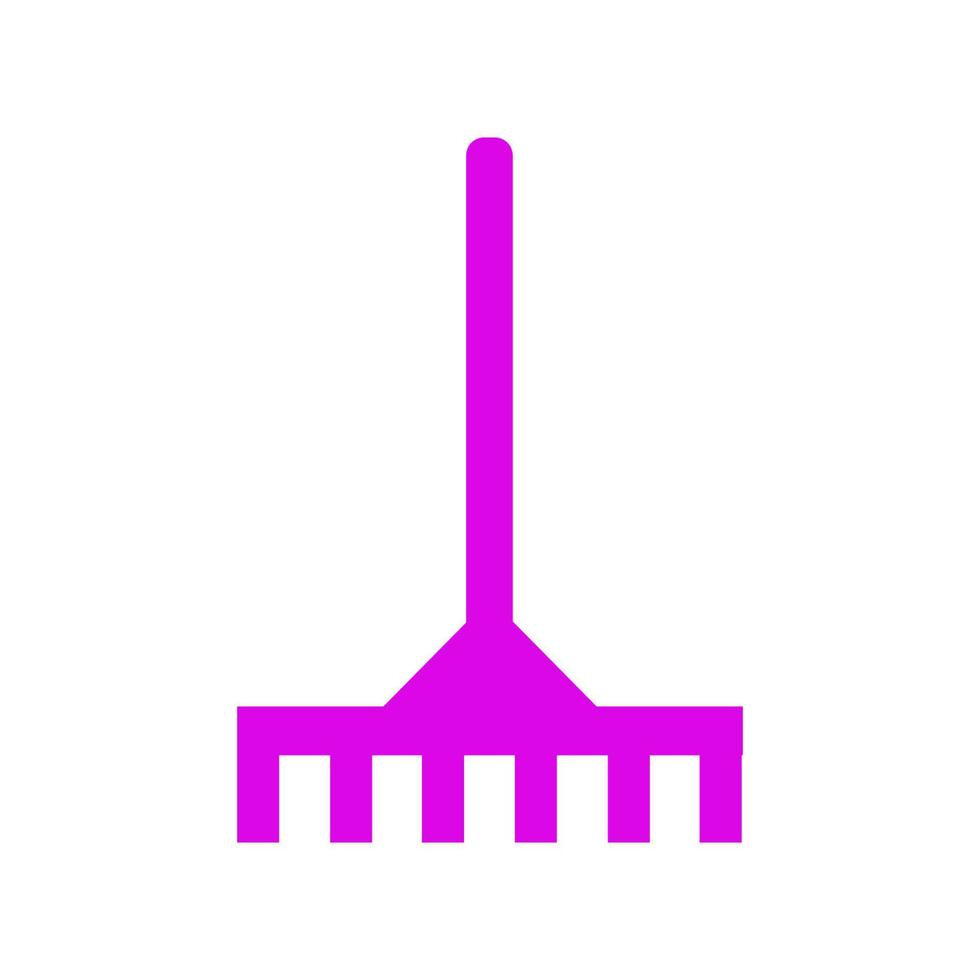 Rake illustrated on a white background vector