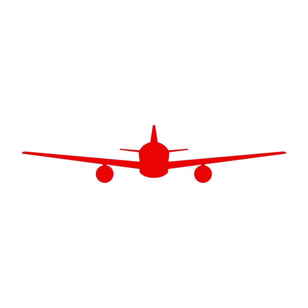 Airplane illustrated on a white background vector