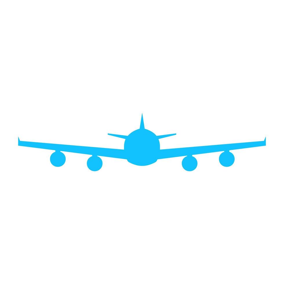 Airplane illustrated on a white background vector