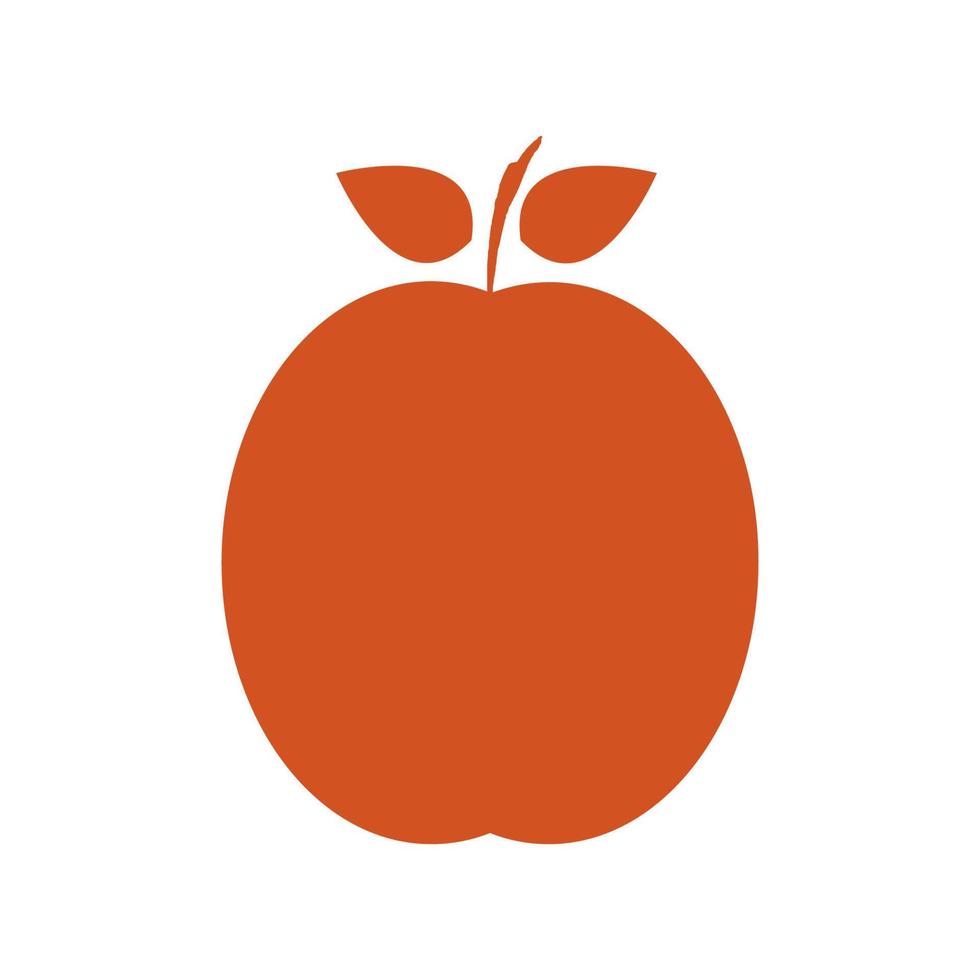 Apricot illustrated on a white background vector