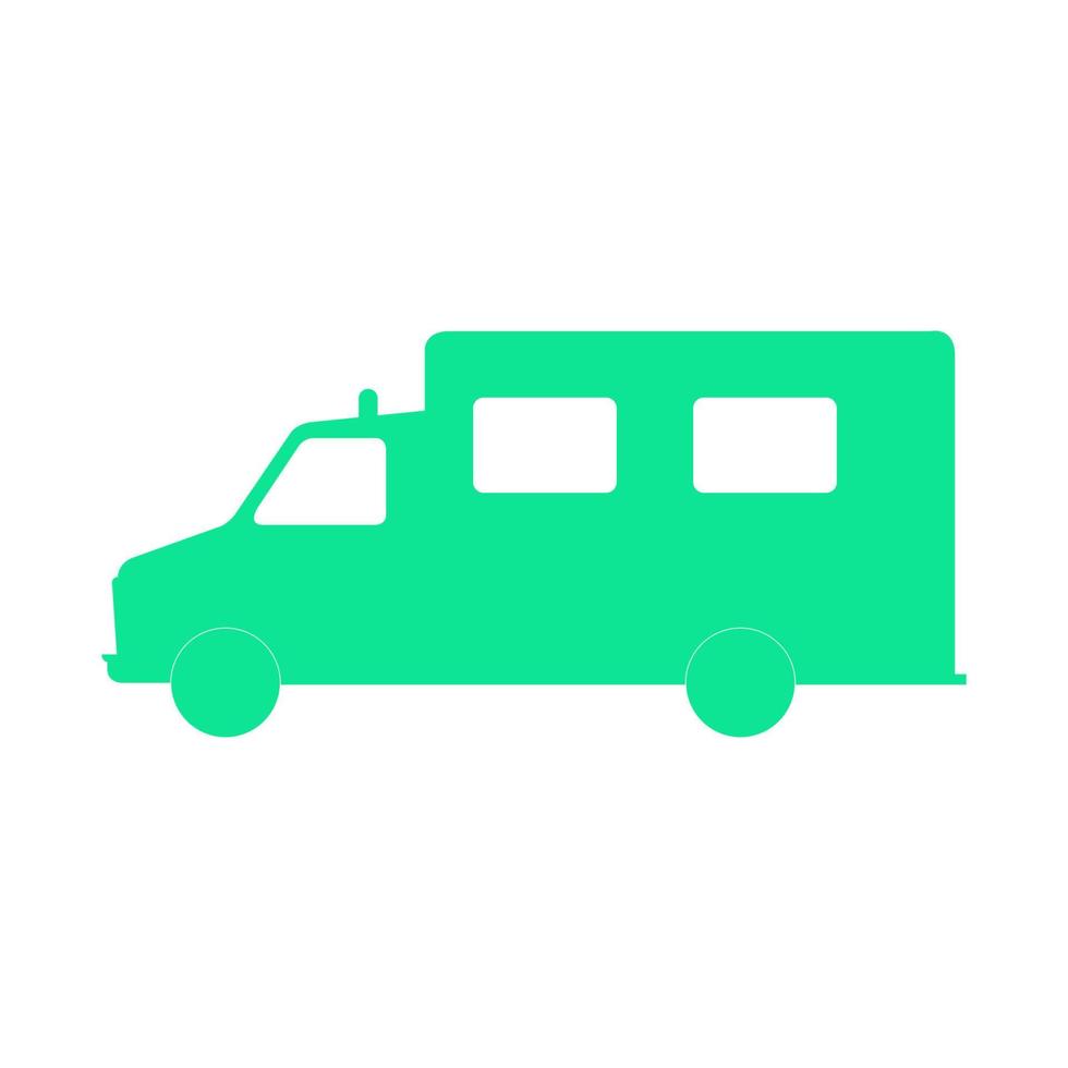 Ambulance illustrated on a white background vector