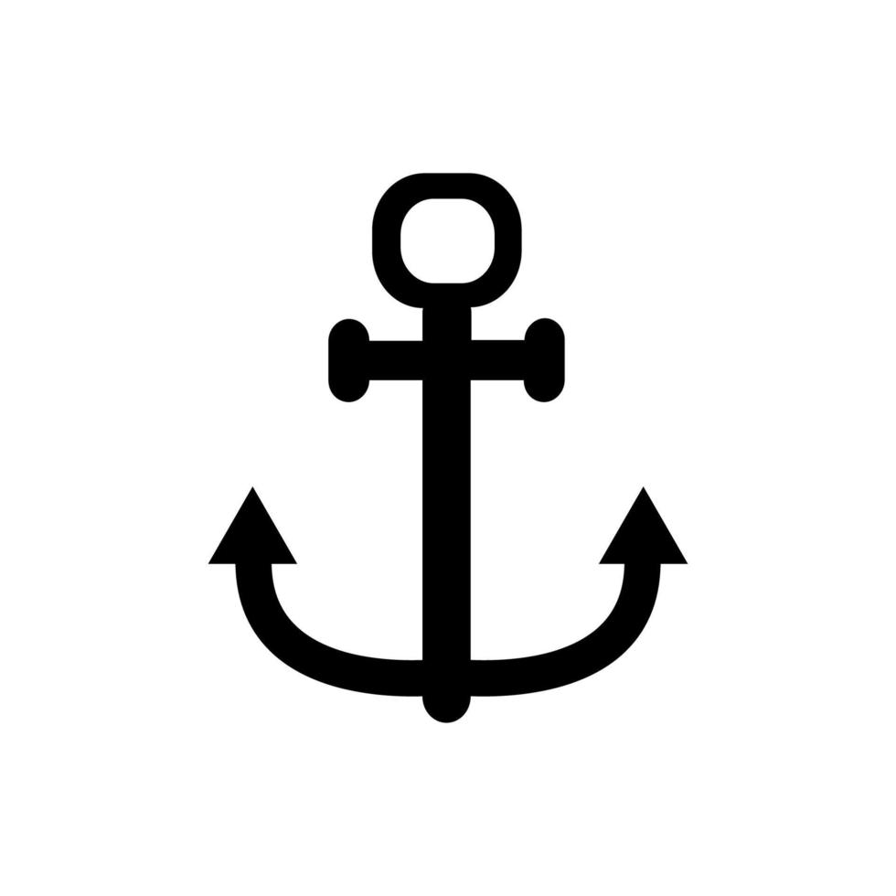 Anchor illustrated on white background vector