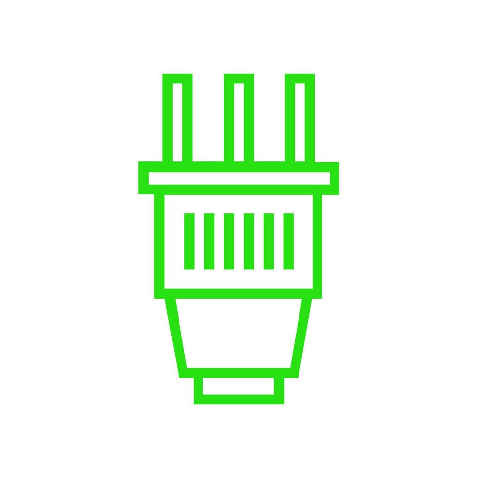 Plug illustrated on a white background vector