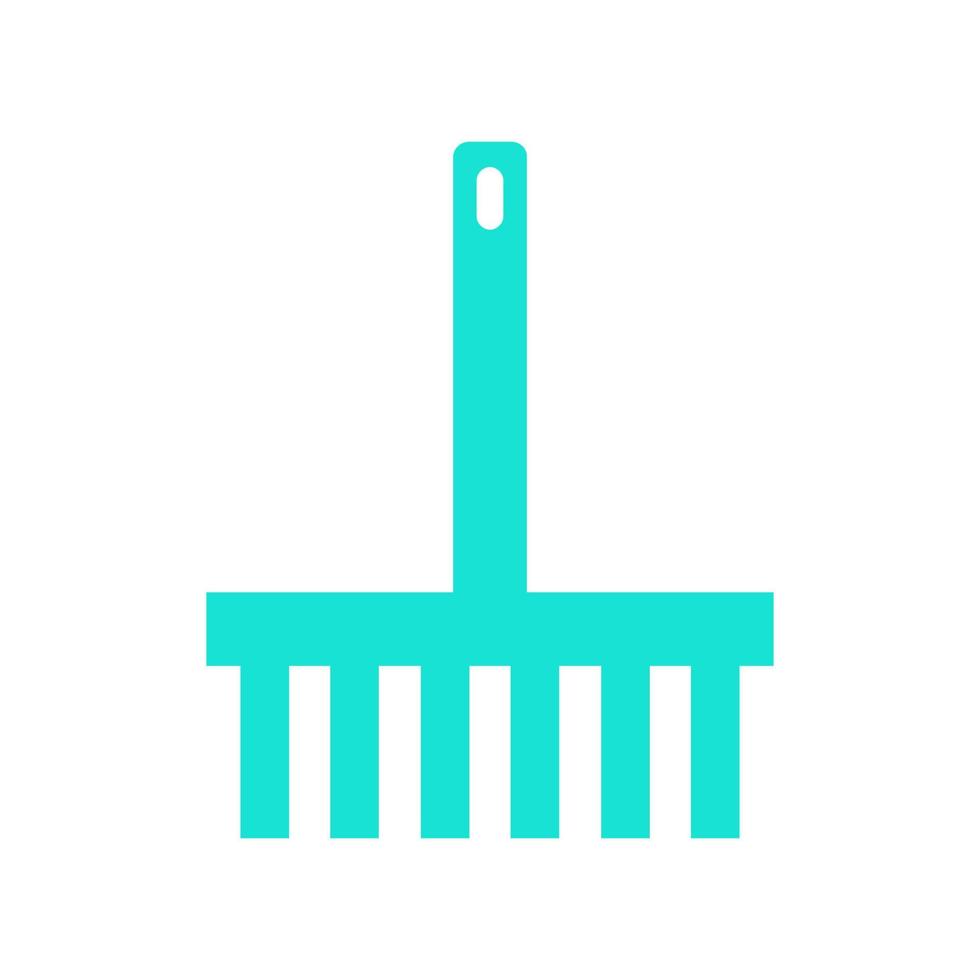 Rake illustrated on a white background vector