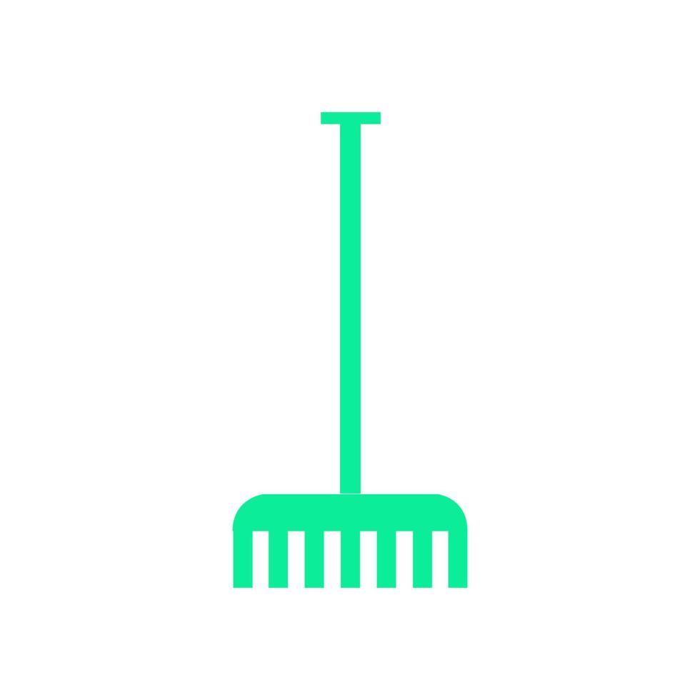 Rake illustrated on a white background vector