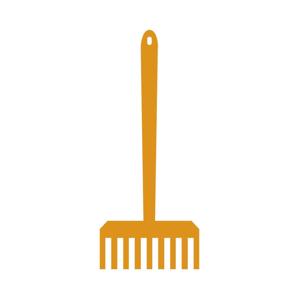 Rake illustrated on a white background vector