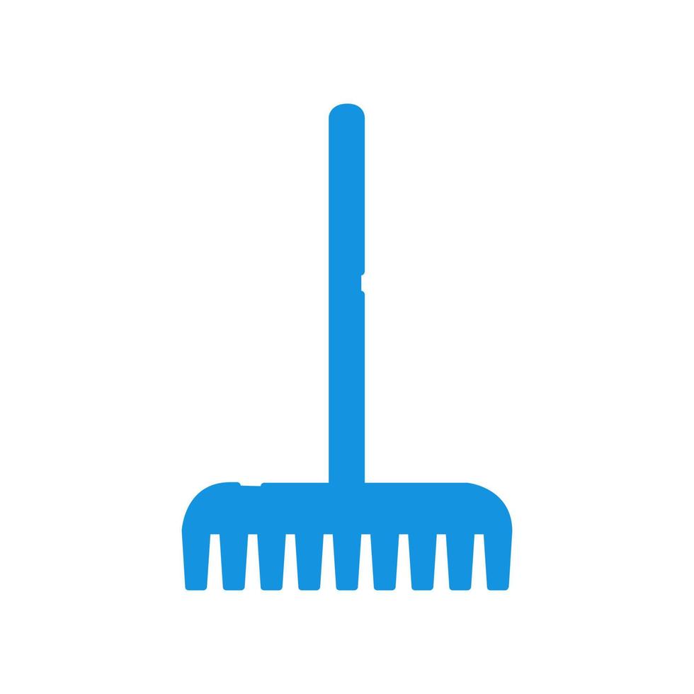 Rake illustrated on a white background vector