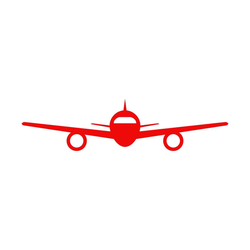 Airplane illustrated on a white background vector