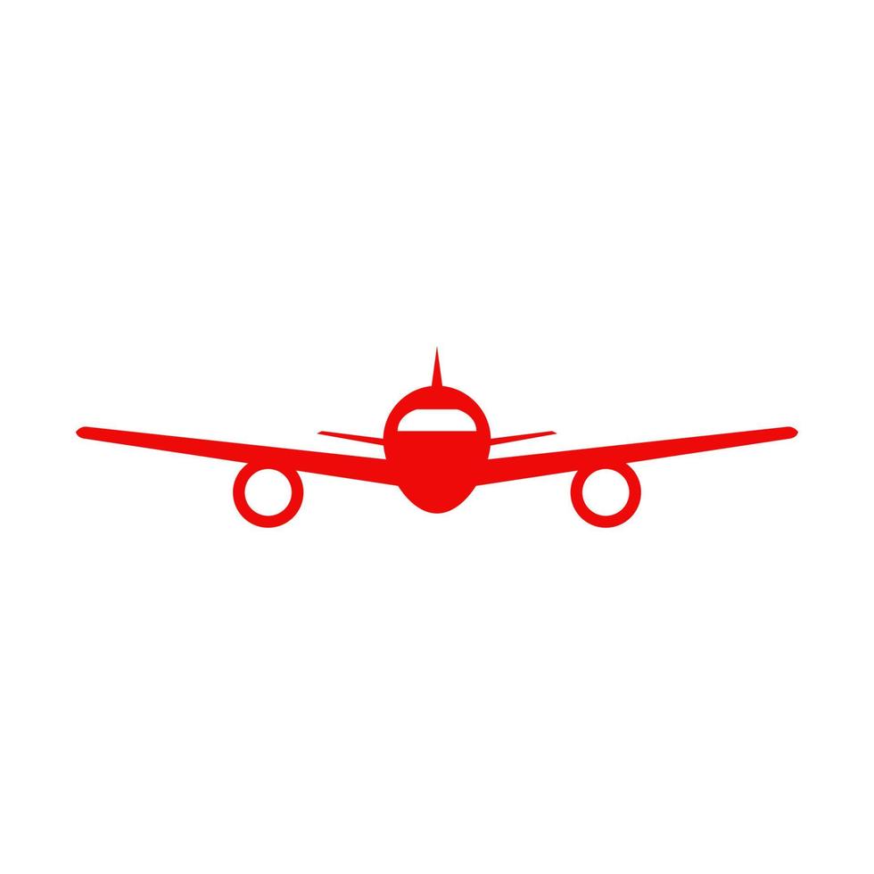 Airplane illustrated on a white background vector