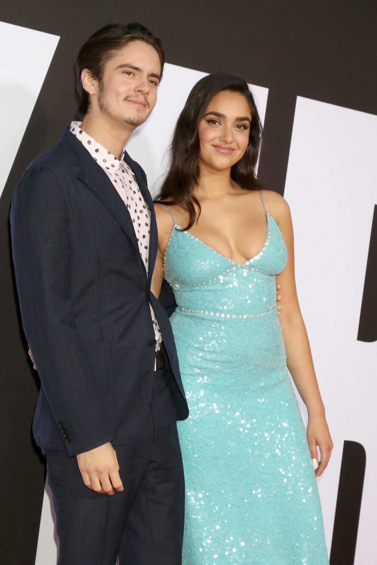 LOS ANGELES APR 3 Miles Robbins, Geraldine Viswanathan at the