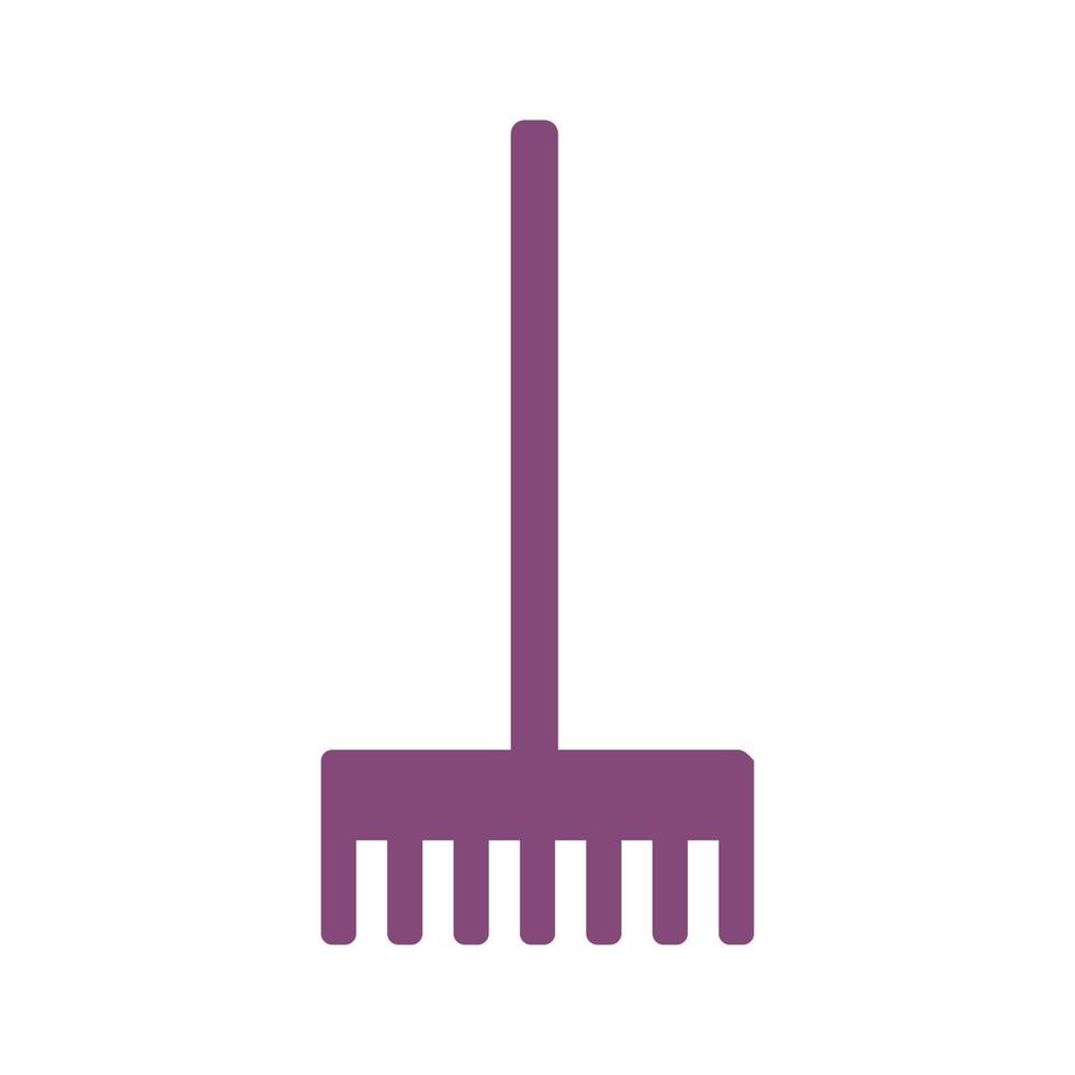 Rake illustrated on a white background vector