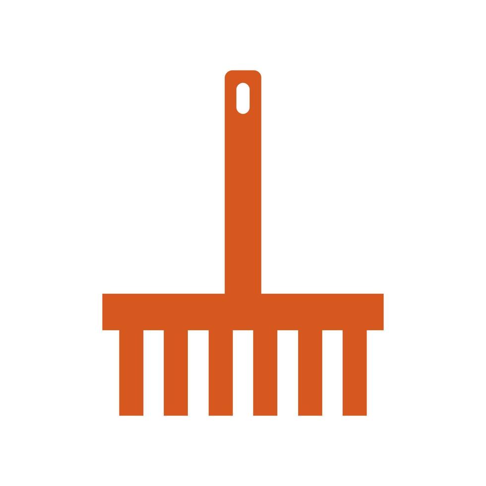 Rake illustrated on a white background vector