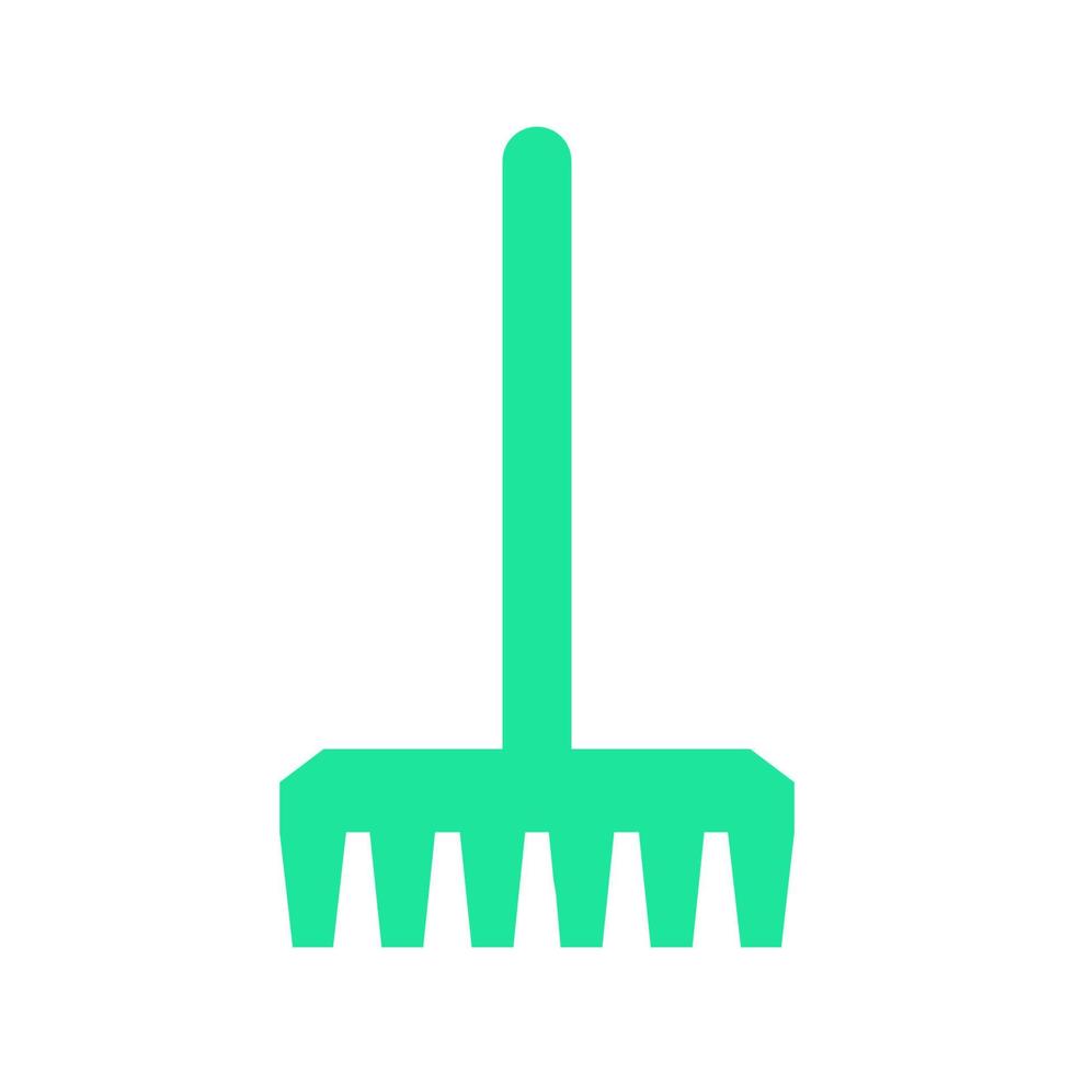 Rake illustrated on a white background vector