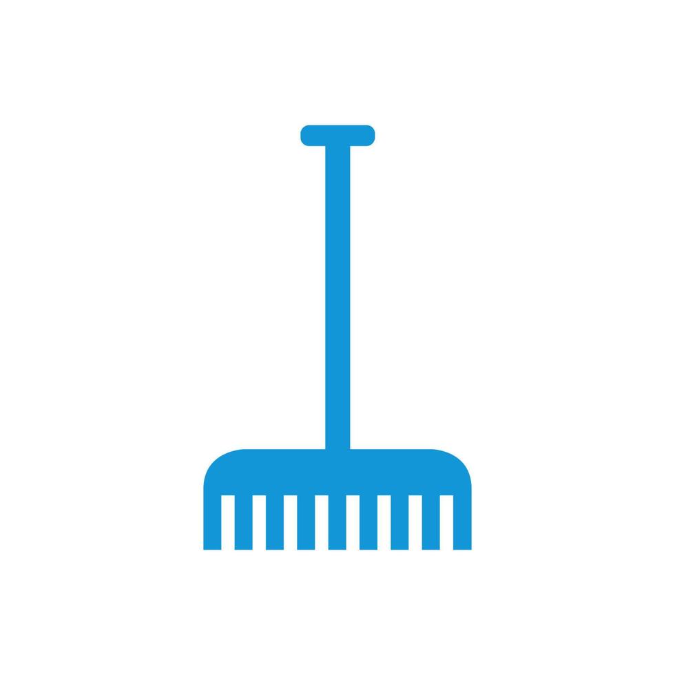 Rake illustrated on a white background vector