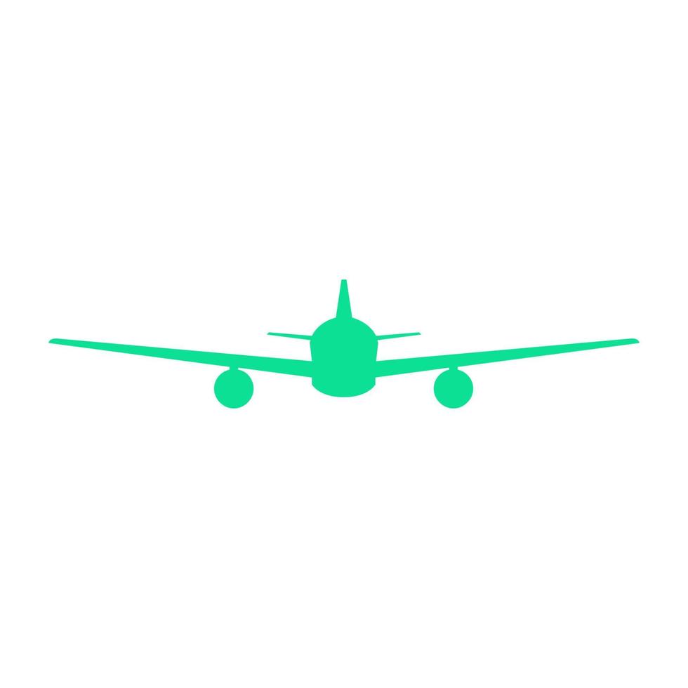 Airplane illustrated on a white background vector