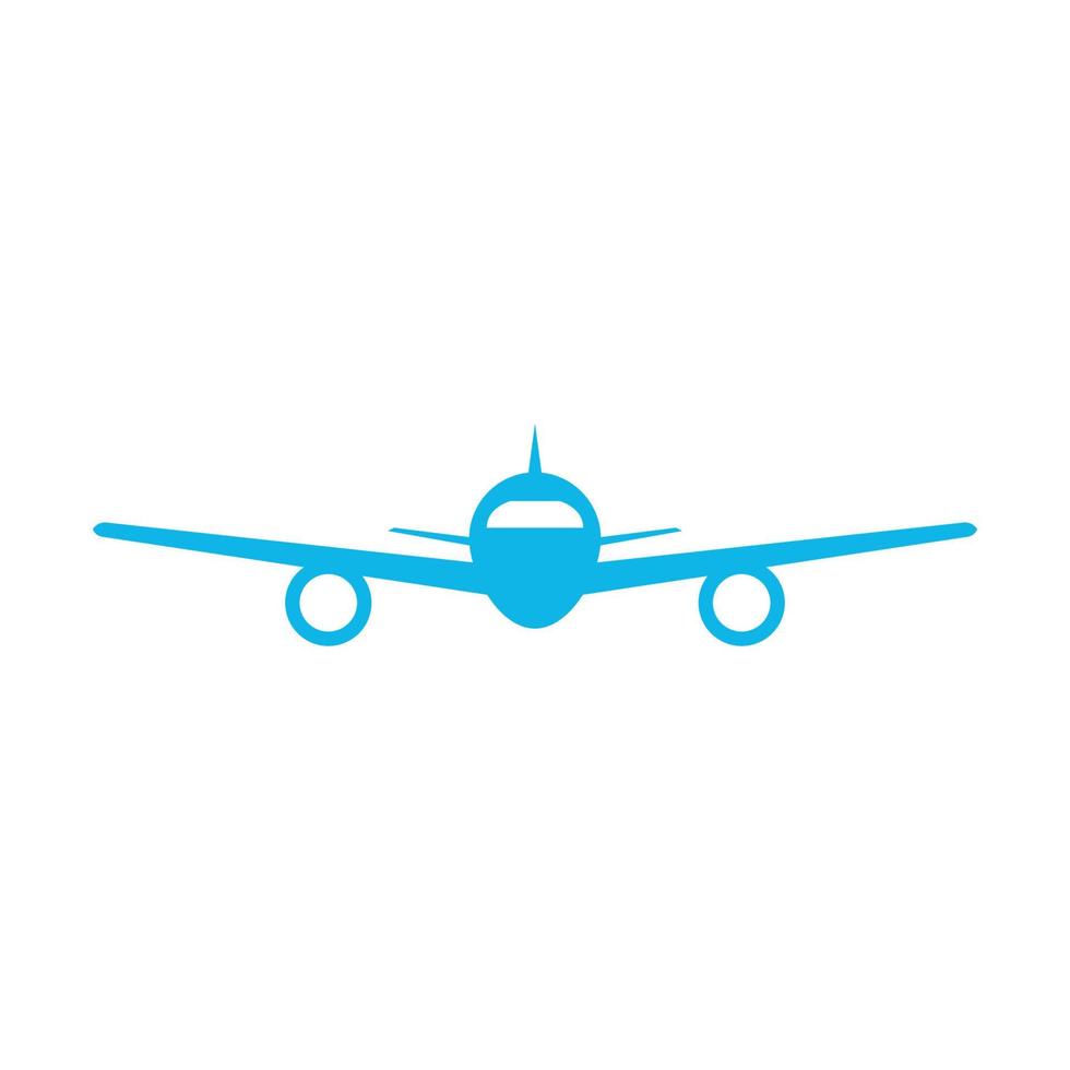 Airplane illustrated on a white background vector