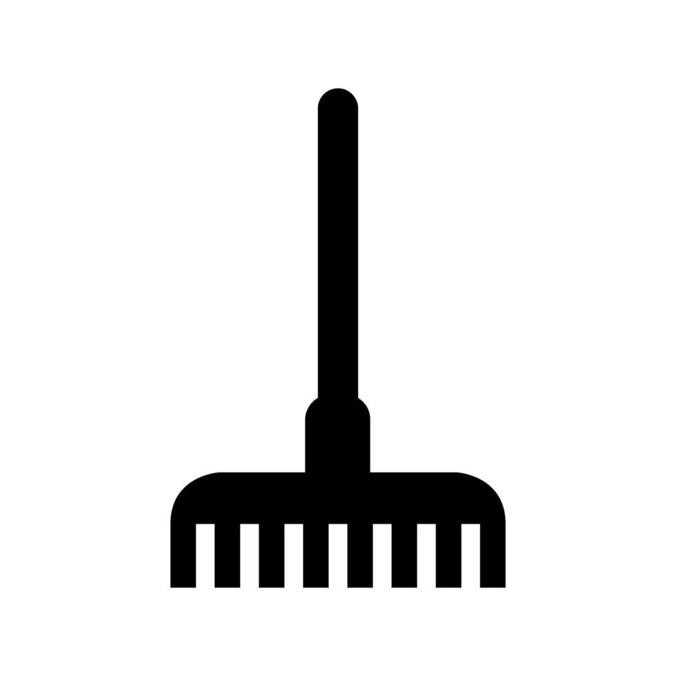 Rake illustrated on a white background vector
