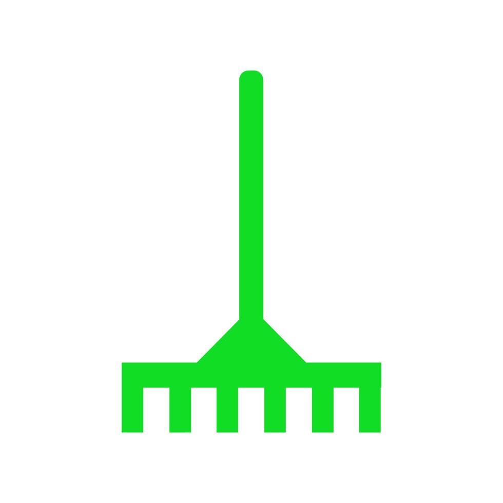 Rake illustrated on a white background vector