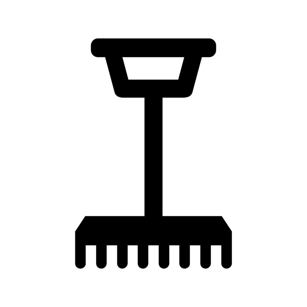 Rake illustrated on a white background vector