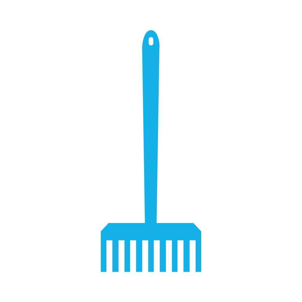 Rake illustrated on a white background vector