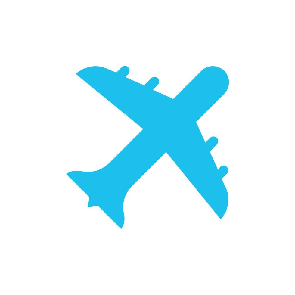 Airplane illustrated on a white background vector