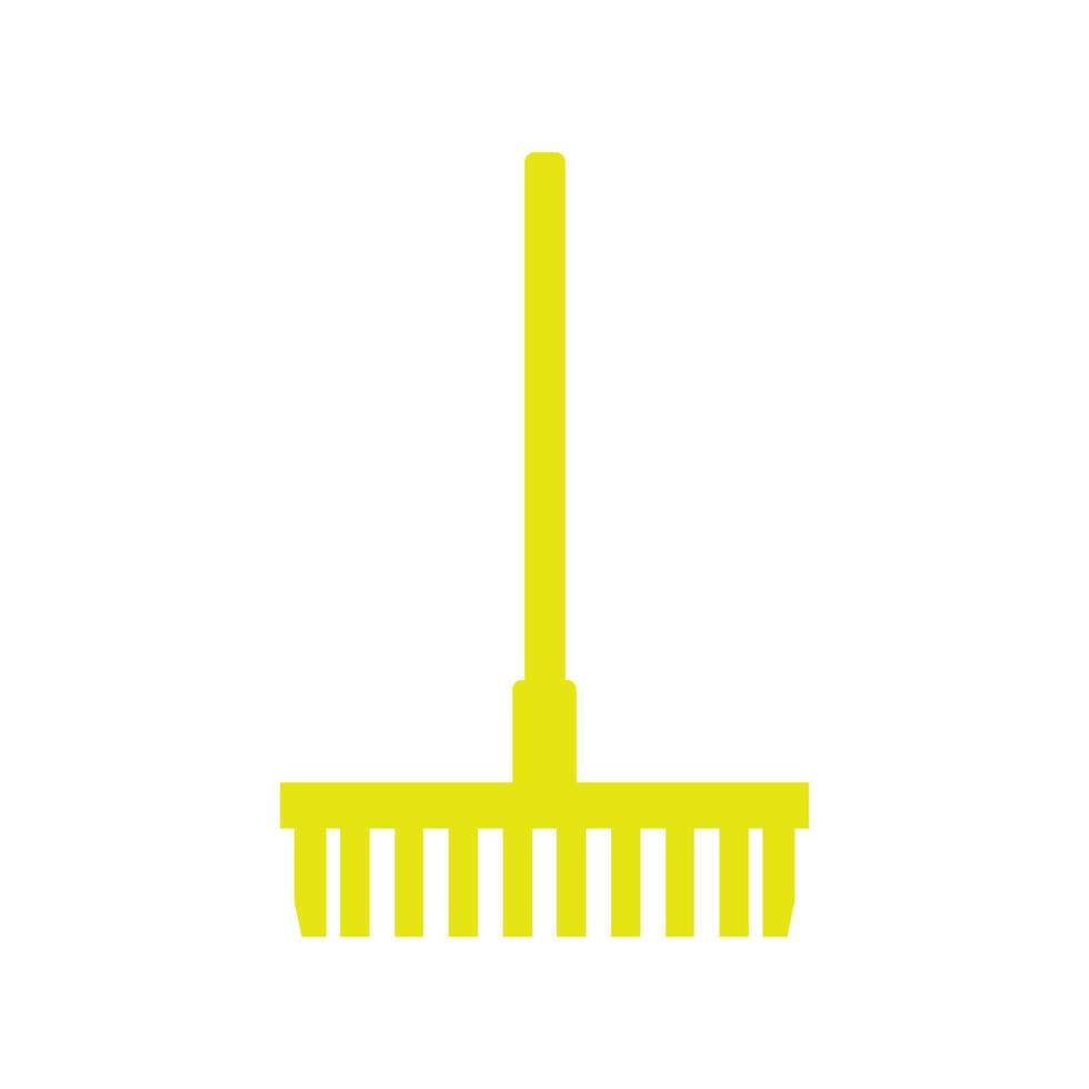 Rake illustrated on a white background vector