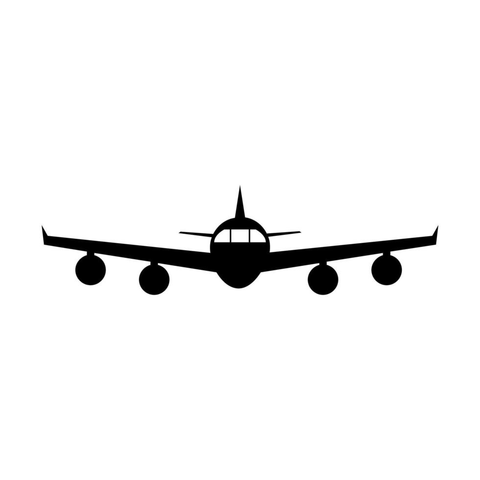 Airplane illustrated on a white background vector