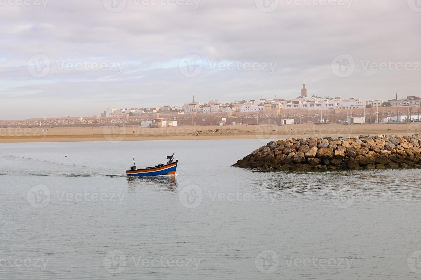 Fisher Boat in Rabat, Morocco photo