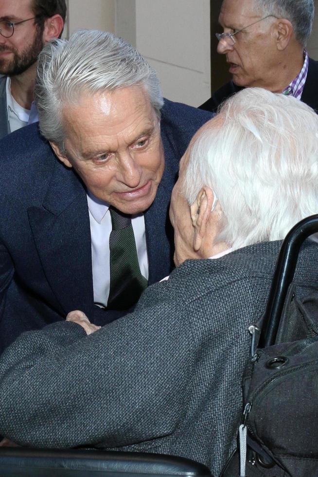 LOS ANGELES   NOV 6 - Michael Douglas, Kirk Douglas at the Michael Douglas Star Ceremony on the Hollywood Walk of Fame on November 6, 2018 in Los Angeles, CA photo