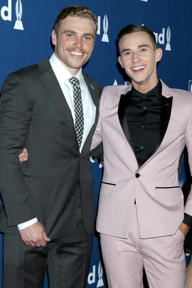 LOS ANGELES - APR 12  Gus Kenworthy, Adam Rippon at GLAAD Media Awards Los Angeles at Beverly Hilton Hotel on April 12, 2018 in Beverly Hills, CA photo