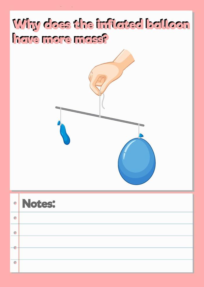 Science Experiment Log Worksheet vector