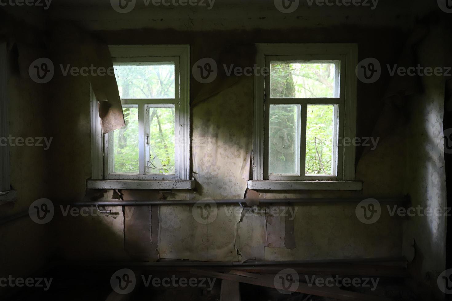 Building in Chernobyl Exclusion Zone, Ukraine photo