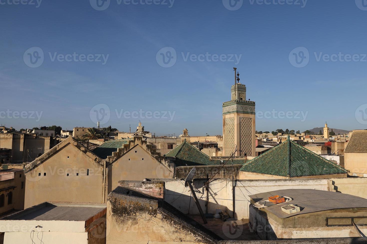 General view of Fez in Morocco photo