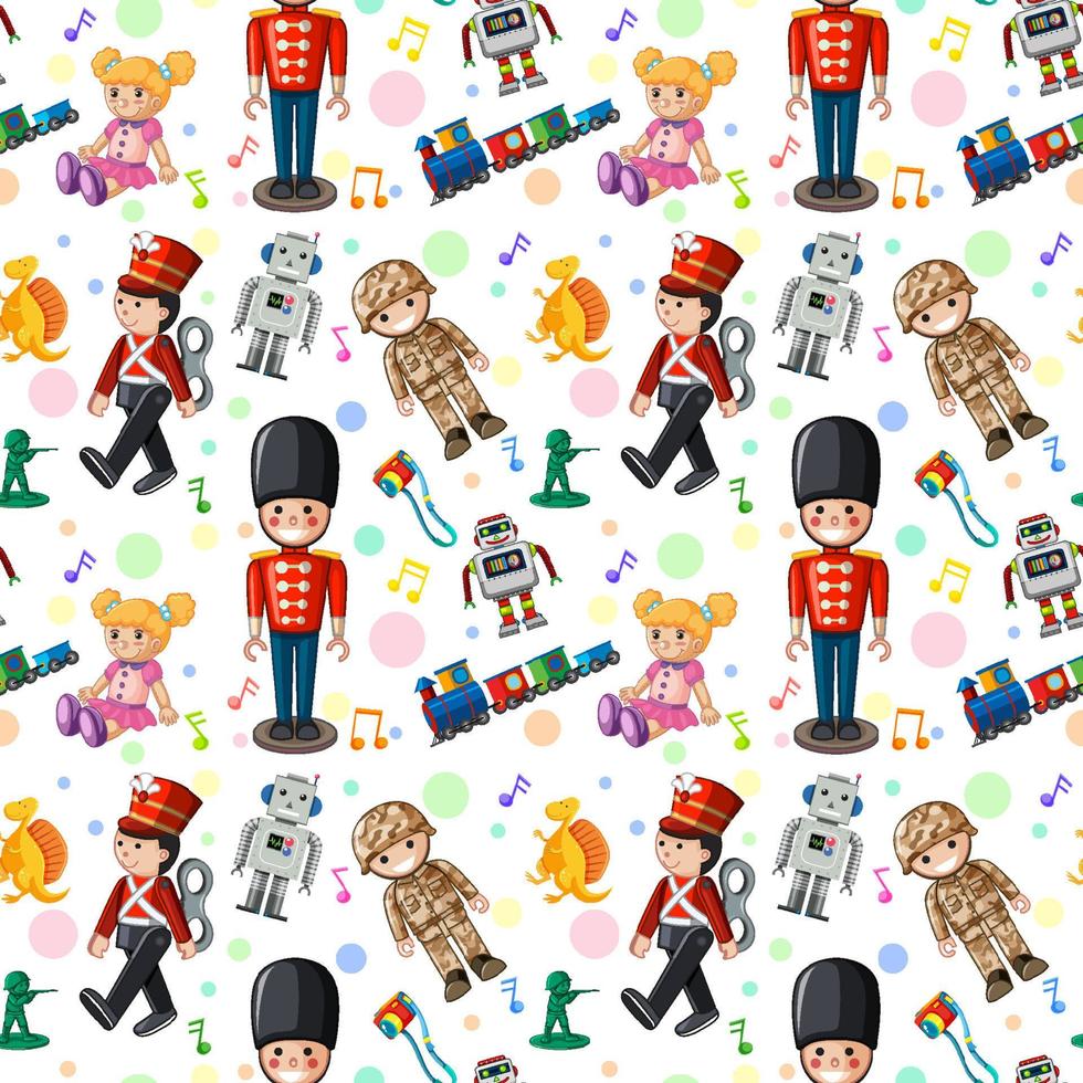 Children toy seamless pattern vector