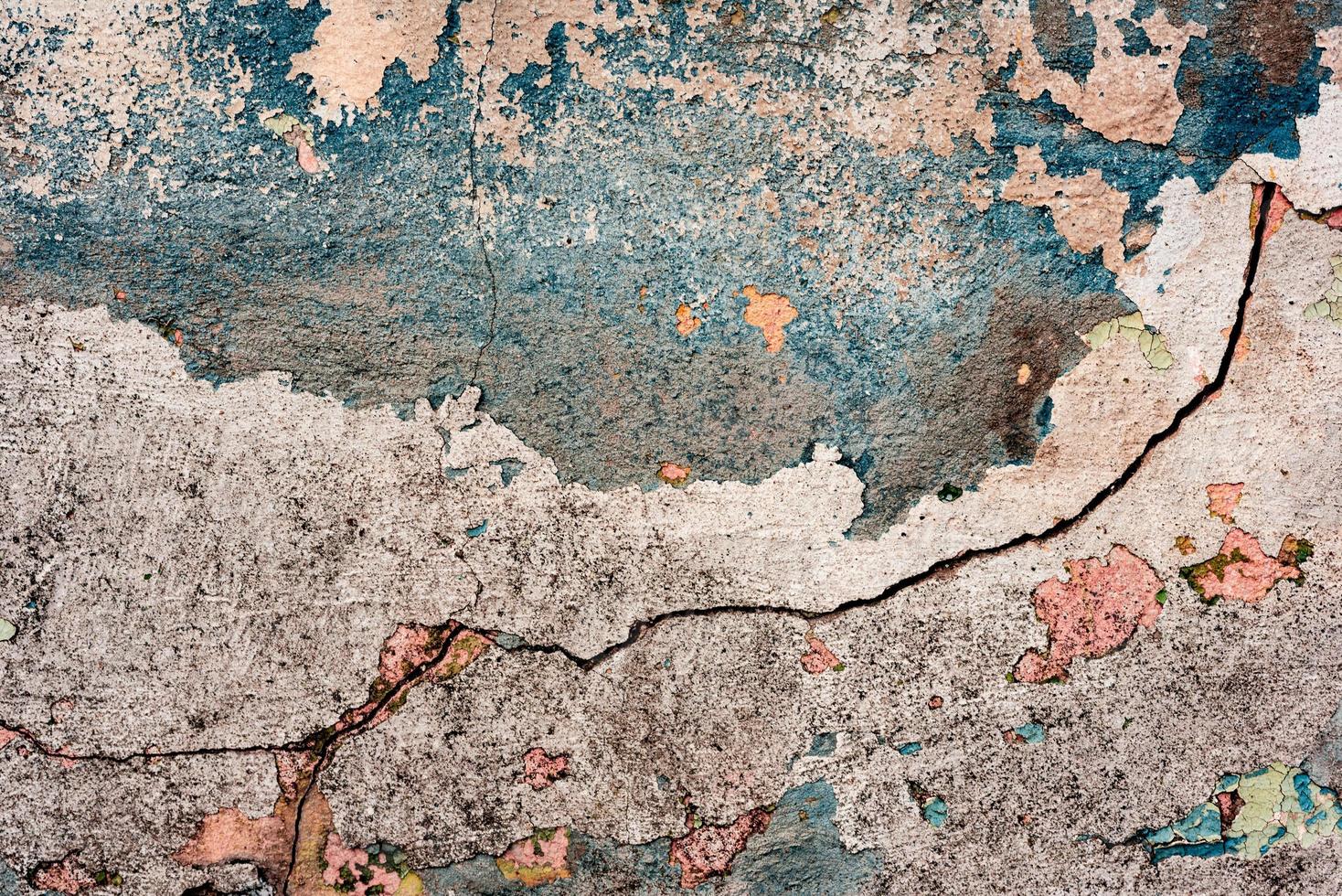 Texture of a concrete wall with cracks and scratches which can be used as a background photo