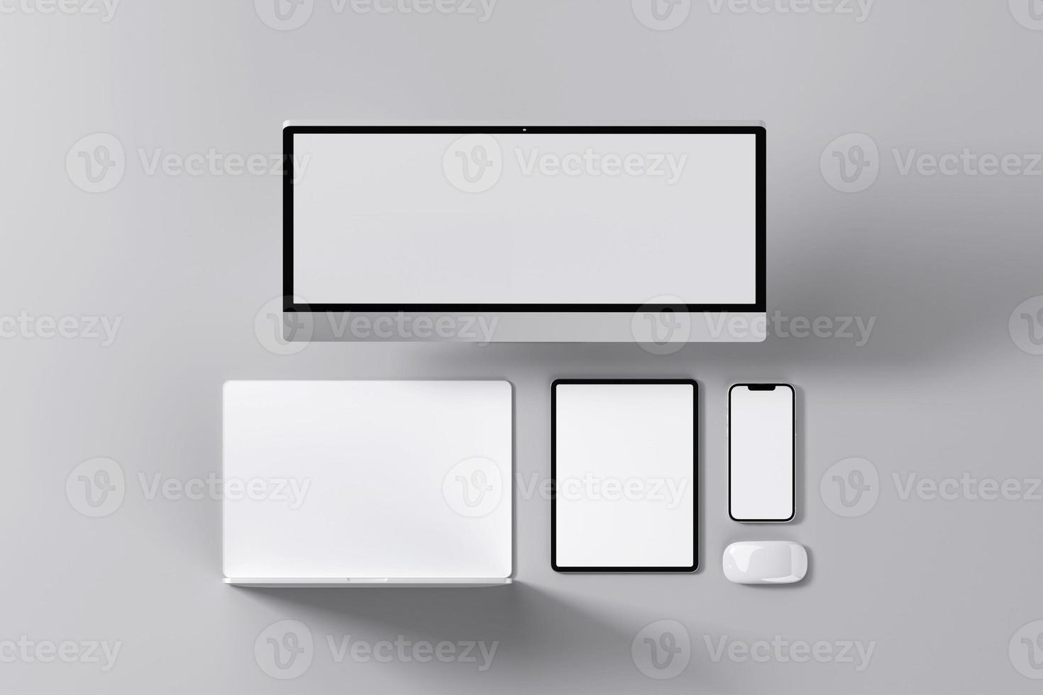 Multi Devices Responsive Screen Mockup photo