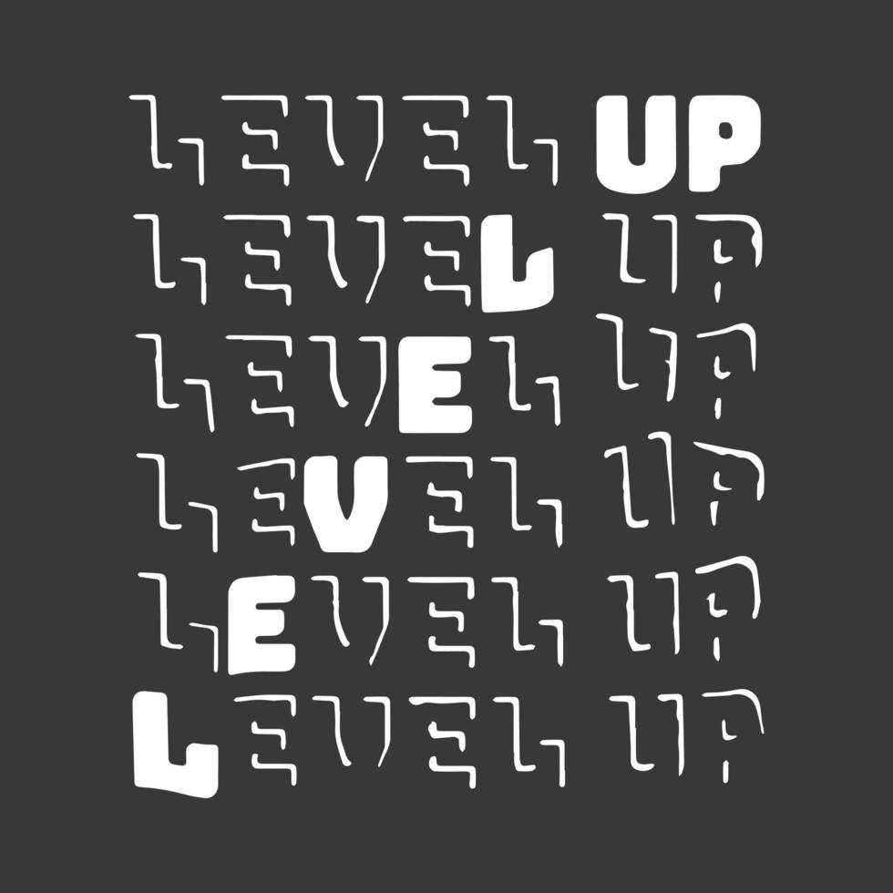 Level up the game vector