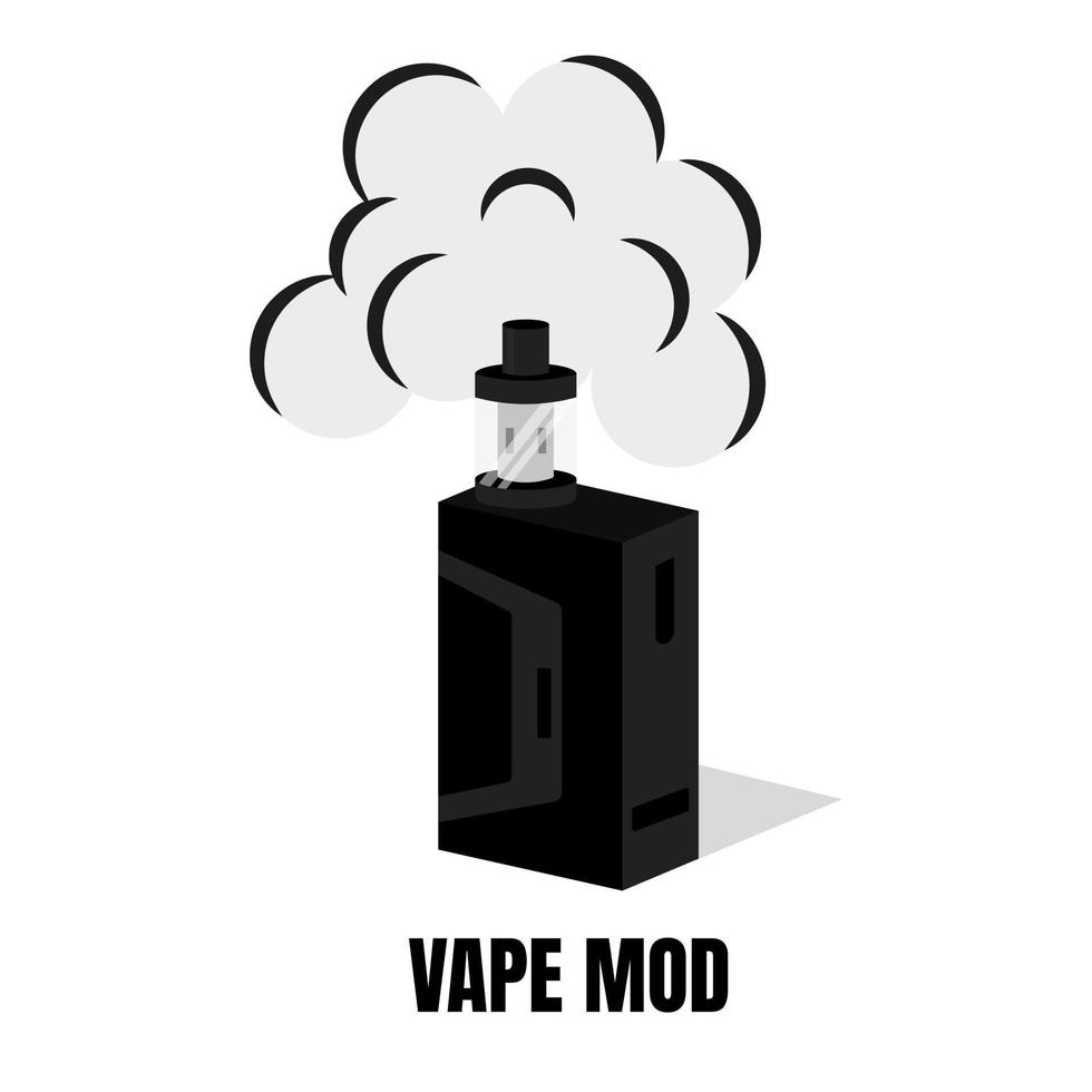 Electronic Cigarette Isolated Element Vaping Vape Elements for Vapor Bar and Vape Shop vector