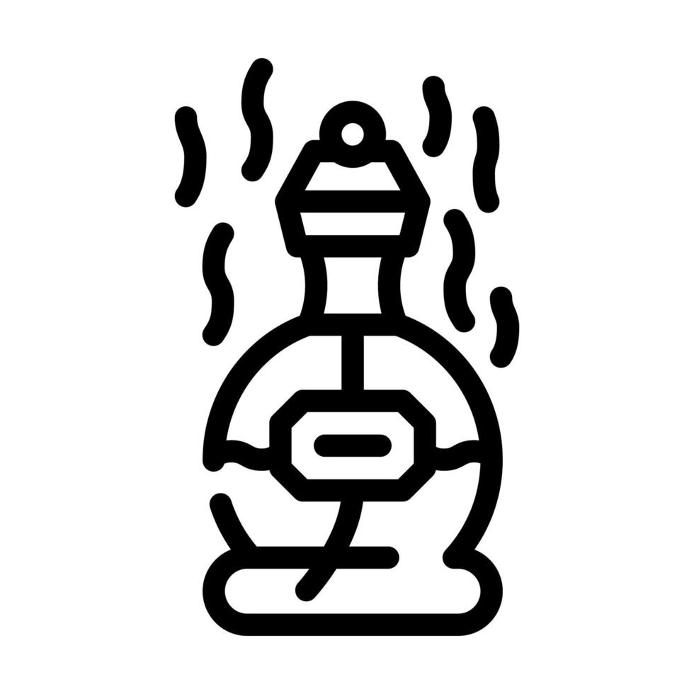 línea de ilustración de vector de icono de línea de aroma de perfume
