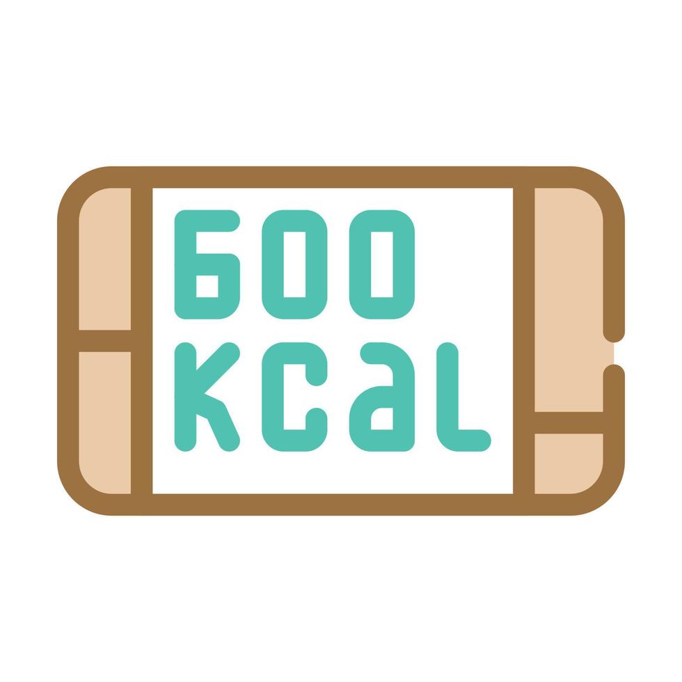 food kcal color icon vector isolated illustration
