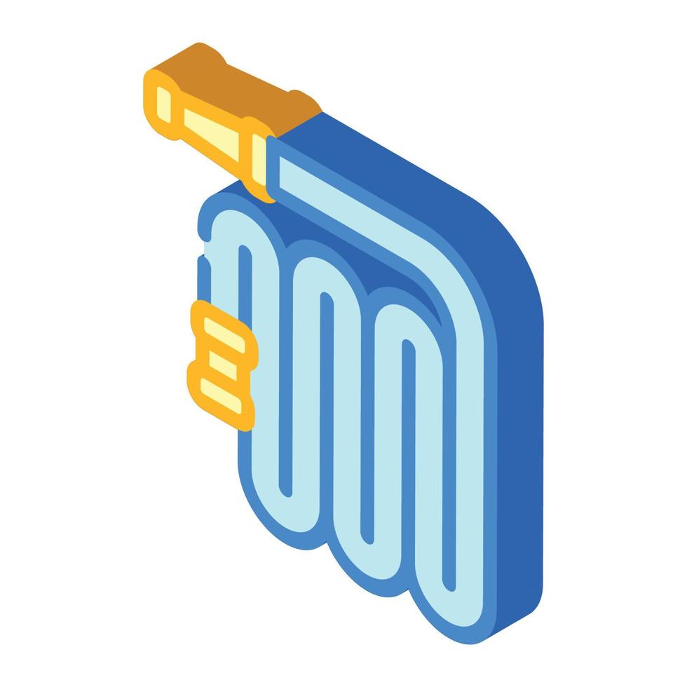 watering hose isometric icon vector isolated illustration