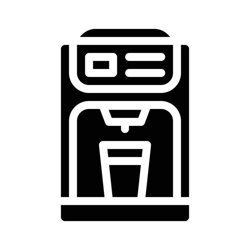 coffee maker glyph icon vector symbol illustration