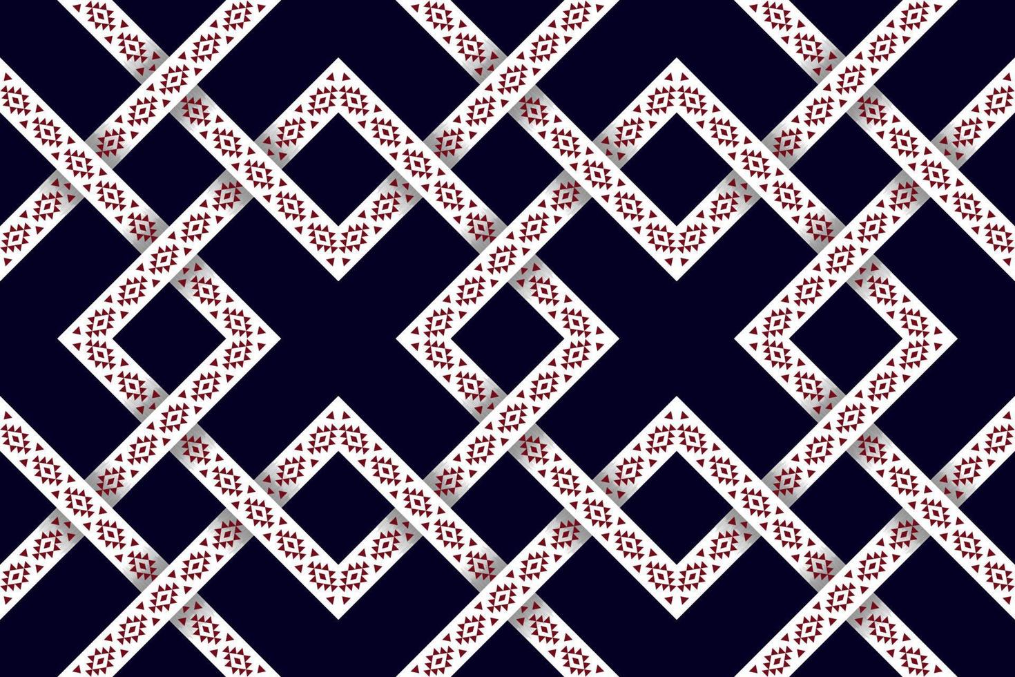 ikat abstracto geométrico étnico textil diseño de patrones sin fisuras. alfombra de tela azteca adornos de mandala decoraciones textiles papel tapiz. vector de bordado tradicional textil de pavo nativo boho tribal.
