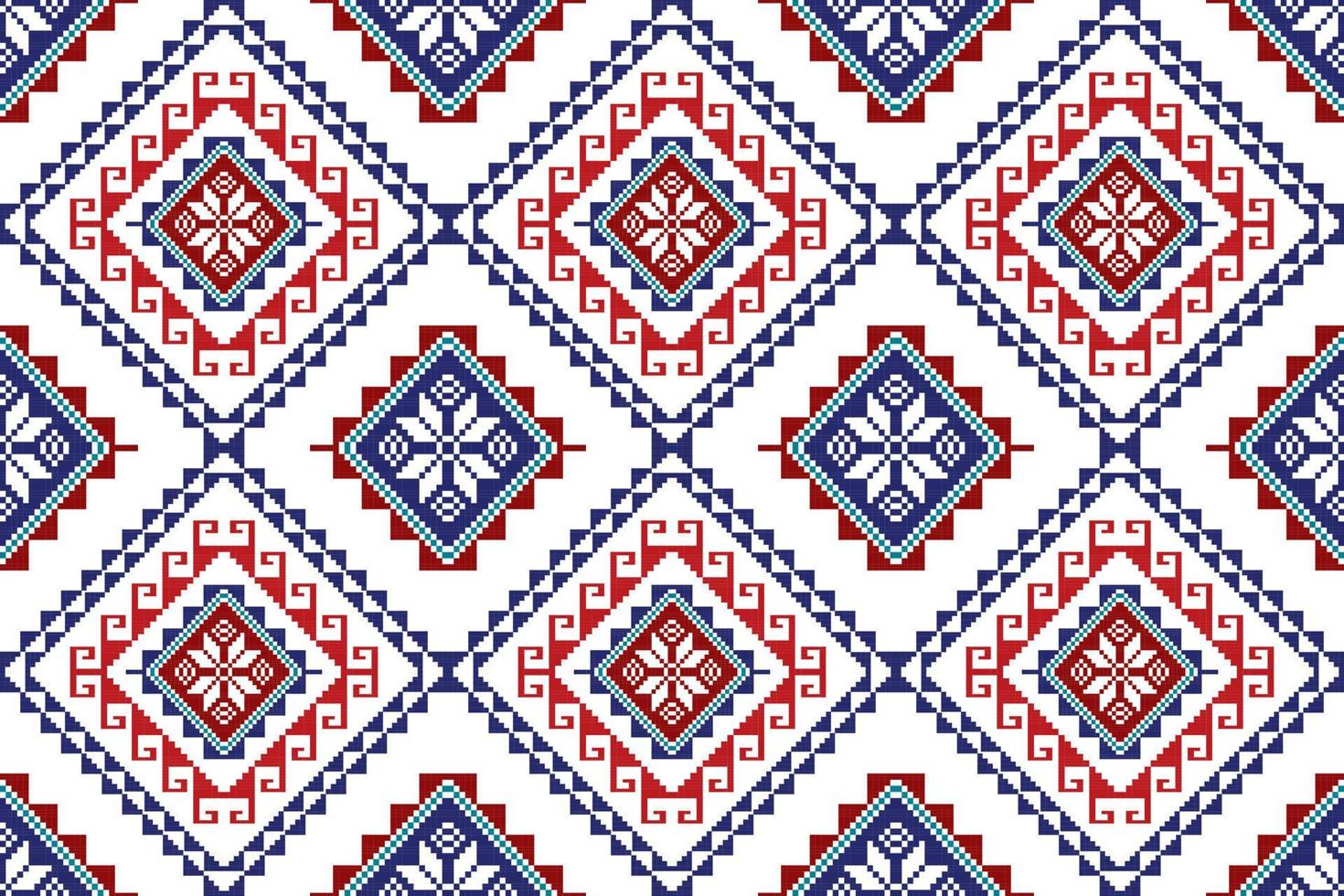 Tartreez Palestinian abstract geometric ethnic textile pattern design. Aztec fabric carpet mandala ornaments textile decorations wallpaper. Tribal boho native seamless textile traditional embroidery vector