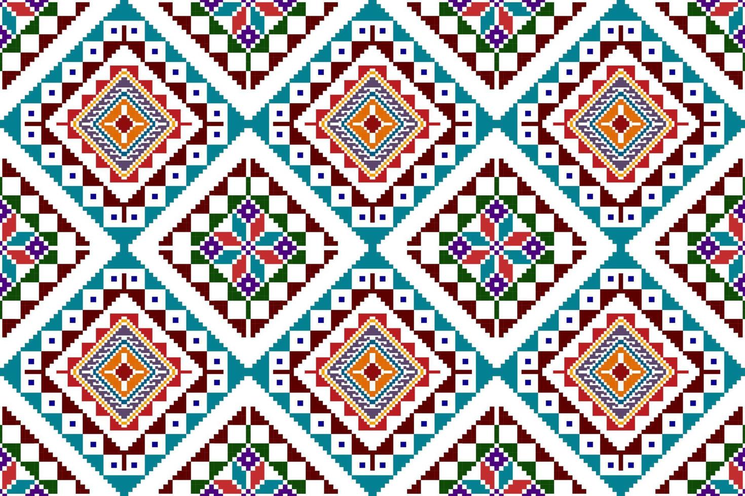 Tartreez Palestinian abstract geometric ethnic textile pattern design. Aztec fabric carpet mandala ornaments textile decorations wallpaper. Tribal boho native seamless textile traditional embroidery vector