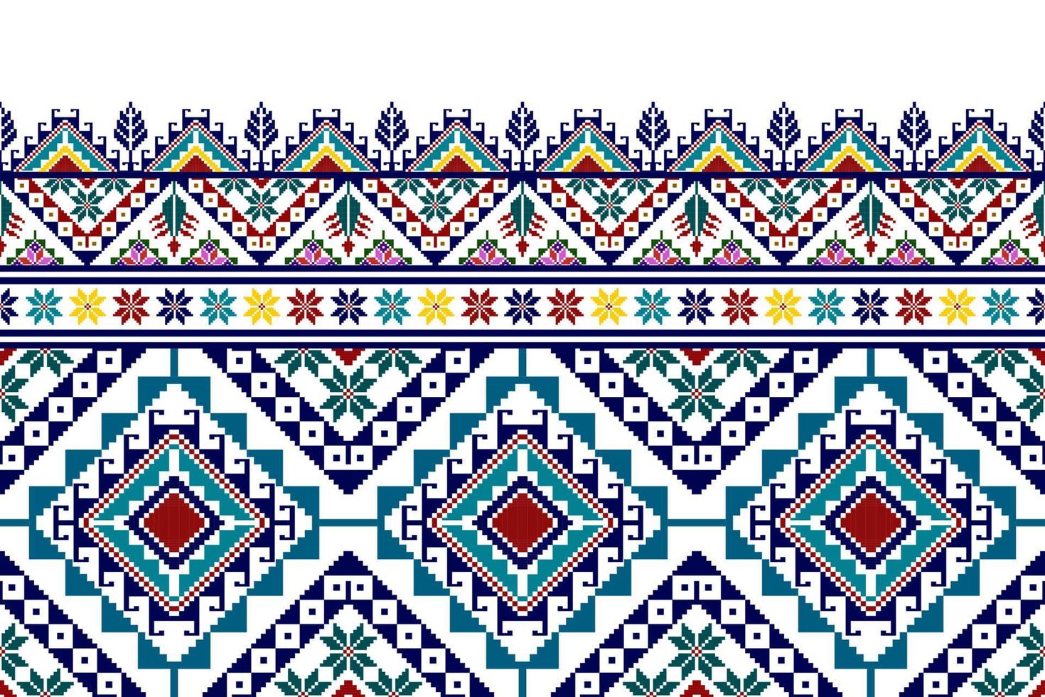 Tartreez Palestinian abstract geometric ethnic textile pattern design. Aztec fabric carpet mandala ornaments textile decorations wallpaper. Tribal boho native seamless textile traditional embroidery vector