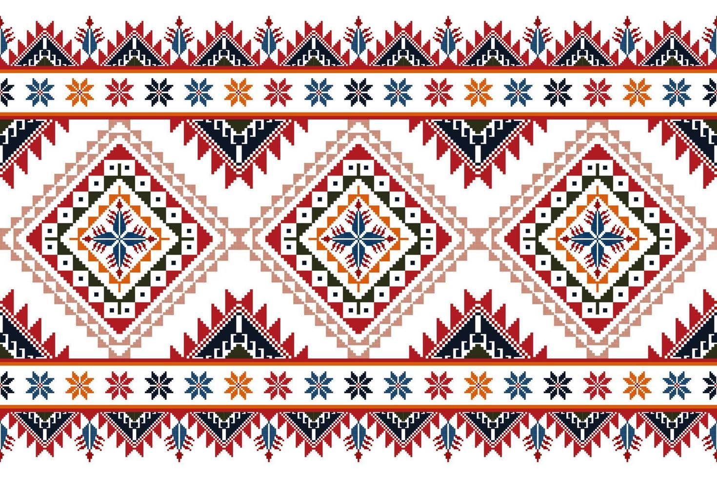 Tartreez Palestinian abstract geometric ethnic textile pattern design. Aztec fabric carpet mandala ornaments textile decorations wallpaper. Tribal boho native seamless textile traditional embroidery vector
